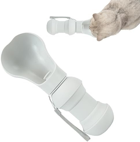 Kixolazr Botella para Beber para Perros,Botella de Agua de Viaje para Perros, Taza Plegable para Beber para Perros, Dispensador de Agua a Prueba de Fugas para Mascotas, Accesorios para pasear