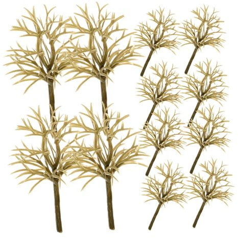 Cabilock Árboles Forma Realista 30 de Plástico Marrón Miniatura y Artesanía Fina para Decoración Vegetal y Materiales para Maquetas de Trenes para Micropaisajes y Creación Artística