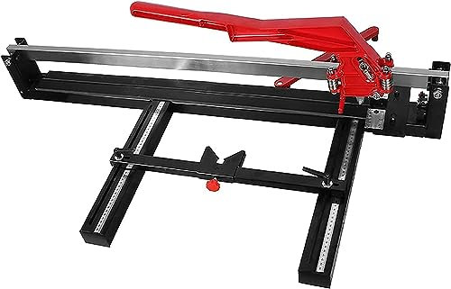 JMOZHCD Manual Tile Cutter 800/1000/1200mm Manual Tile Cutter with Adjustable Guide, Professional Ceramic Cutter Tile Cutter Tile Cutter (800mm)