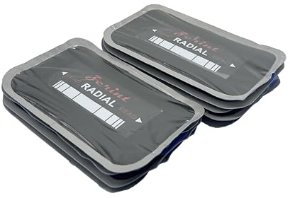 ZERINT TP-R07 Parche de Reparación Radial, Parche de Reparación de Pinchazos de Neumáticos para Automóviles, Camiones, Autobuses, 5 x 3, 2 Capas, 9 Piezas