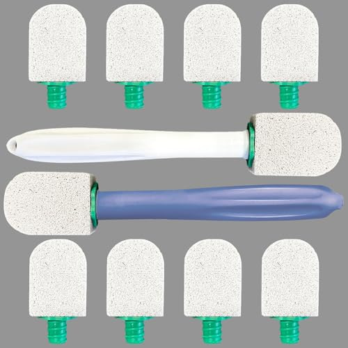 Toilette Reinigungsstein Mit Griff,Cleaning Block Wc,Griff Putzstein Deep Flecken,Bimsstein Reinigungsbürste Für Badezimmer,Toiletten,Küchen,Schwimmbäder Tiefe Flecken (10 Stück)
