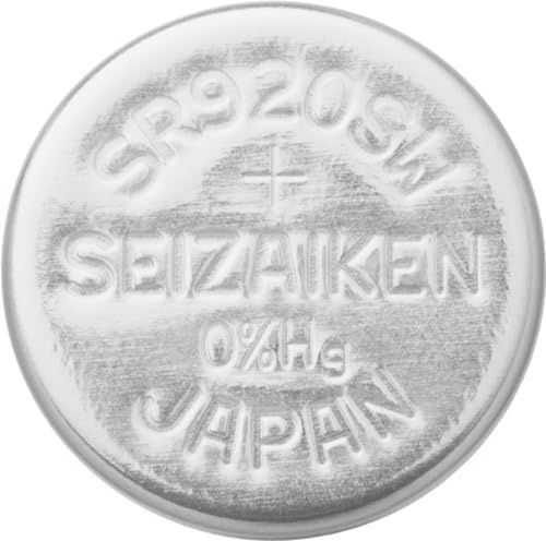 Knopfzellen Original SEIZAIKEN 370, SR920W, 1.55 V, Uhrenbatterien Akku Silberoxid, 0% Quecksilber, 100% Made in Japan