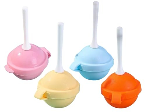 Moules à sucettes, lot de 4 moules à gâteau en silicone antiadhésifs, outil à bonbons à démoulage facile réutilisable, idéal pour la fabrication de sucettes, chocolat, gelées, friandises pour fêtes