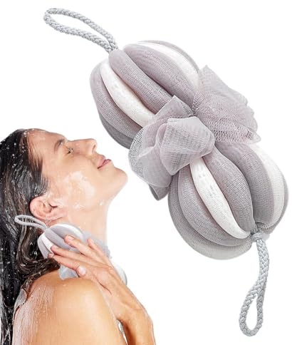 Luffe per Doccia Spugna da Doccia con Luffa per Detergere il Corpo | per Igiene con Massaggiante per Pelle Delicata di Uomini e Donne