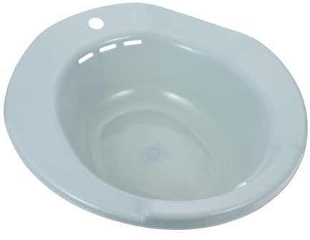 COSMEVIVI Sitzbad Sitzbadewanne für Toilette Schwangere und Postoperative Pflege Bidet Becken mit Griff Wandhalterung Bpa-frei Hygienisch und Komfortabel für Damen und Herren