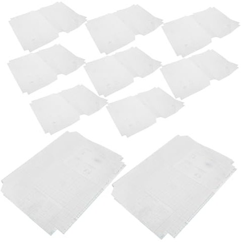 HIAKDOFT 10 fogli Pellicola Protettiva per Libri Trasparente Copertina Autoincollante Antigraffio Resistente all Usura per Quaderni e Libri Scolastici