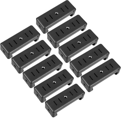 Alipis 10pcs Phone Tripod Mount Adapter Clip with Holes for Selfie Stick and Tripod Secure Grip Holder for Smartphones for Vlogging Live Streaming and Travel