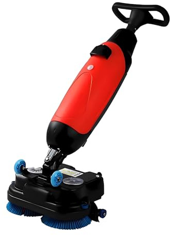 LMYYDES Lavasciuga Pavimenti elettrica Senza Fili, lavasciuga Pavimenti Industriale 36V 10,5Ah, capacità Serbatoio 4L+6L, per Magazzino, Fabbrica e supermercato 116x43x36cm Red