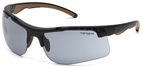 Carhartt Rockwood Safety Glasses, Gray Anti-Fog, Retail Packaging