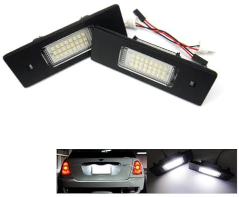 RZG 2x LED Licence Number Plate Light White Canbus For E81 E87 F20 F21 E63 F06 F13 F39 X2 G02 X4 E89 Z4 Cooper Clubman R55 F54 Countryman R60