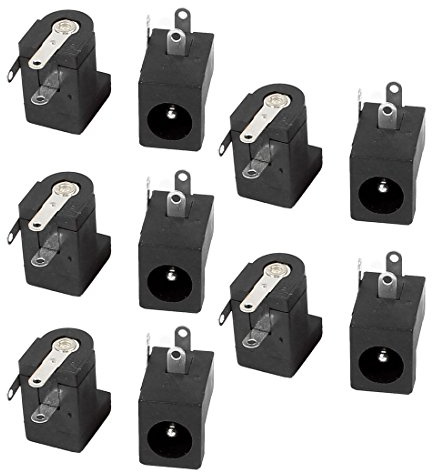 Aexit Connettore da 10 pin 3 pin per circuito stampato 5.5x2.1mm Femmina a corrente continua ad alta temperatura Connettore presa DC-005 ID: 565449