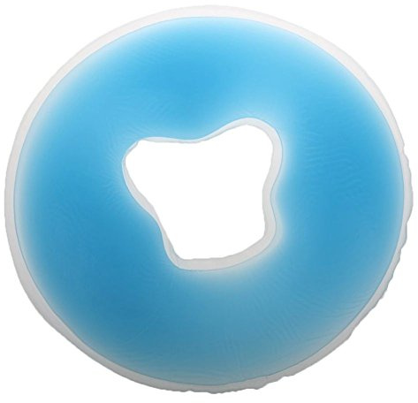 WOVELOT Coussin doux de berceau de detente de visage de silicone de massage de salon de SPA Coussin d'oreiller Soins de beaute - Bleu, M