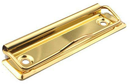 Vogueing Tool HA2122GD Klemmbrett-Clips, Metallbrett-Clip, Zubehör, Loch zum Aufhängen für Klemmbrett und Wandmontage (Gold)
