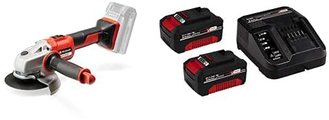 Einhell Meuleuse d'angle sans Fil AXXIO Power X-Change (Moteur sans charbon, diamètre disques : 125 mm, Démarrage progressif) VERSION KIT LIVRE AVEC BATTERIE ET CHARGEUR