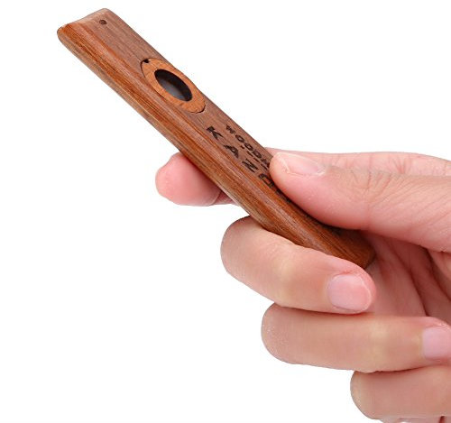 Dilwe Holz Kazoo, Holz Kazoo Ukulele Gitarre Partner mit Metal Box Musikinstrument Upgrade Ersatzteilother
