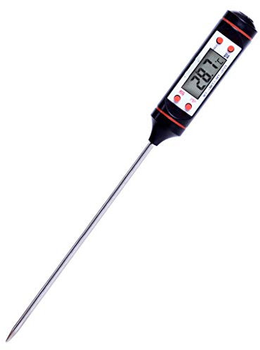 XIXIDIAN Misuratore di temperatura dell'acqua dell'acciaio inossidabile- 304 Termometro di carne Termometro digitale Termometro digitale Leggi il termometro da cucina Termometro al forno Termometro el