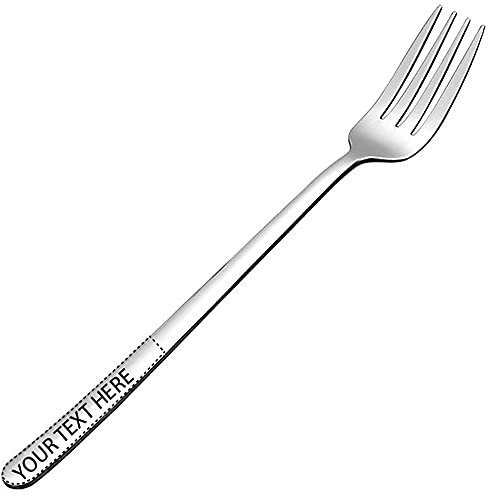 qiqule Fourchette personnalisée, fourchette à dîner (20,6 cm)