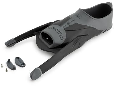 Cressi Gara Turbo Foot Pocket, Schuhe Flossen mit austauschbarem Blatt, Adult Unisex, Schwarz/Grau