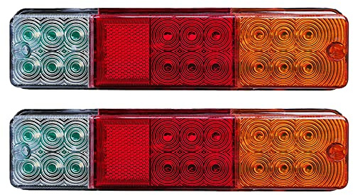 BATLAM 2 Stück Gabelstapler Rücklicht Anhänger Rücklicht 12V-80V Traktor Blinker Bremse Rückfahrleuchte