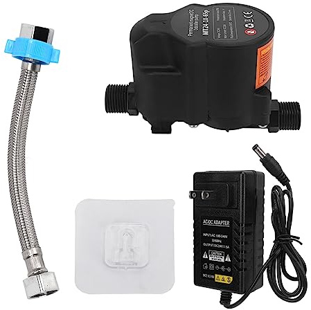 EVTSCAN Water Pressure Booster Pump Automatic Induction Low Noise Shower Boosting Pump, for Bathroom DC24V(US)