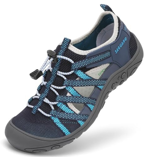 SAGUARO Sandali Sportivi Chiusi per Donna Sandali Estivi da Trekking Traspiranti Antiscivolo Scarpe da Spiaggia per Sport All'aria Aperta Blu Zaffiro 36 EU