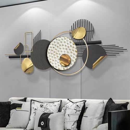 GAENZA Metall Wanddekoration 3D Metall Wandkunst Dekor Eisen Kunst Dekoration Große Wandskulpturen Luxus Wanddekoration Hängendes Dekor Ornament Für Schlafzimmer Wohnzimmer Sofa Hintergrund