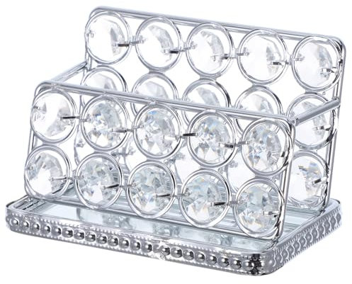DIYEAH Kartenhalter Für Schreibtisch Eleganter Business Card Organizer Mit Offenem Design Für Einfache Zugänglichkeit Und Platzsparende Aufbewahrung Von Visitenkarten Für Büro Und
