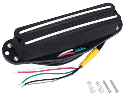 Banworks Alnico 5 Humbucker 13.2K Ausgang Gitarre Humbucker Faser Spule | Hot Dual Rail Single-Coil-Größe Pickup für Stratocaster Strat ST E-Gitarre JT/SYQ-03