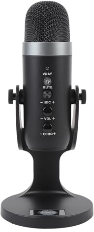 Elprico USB Condenser Microphone for PC,Gaming Microphone,USB PC Mic for Podcasts Videos,Streaming,Condenser Mic,Wired Gaming with Desktop Stand for Streaming Podcasts