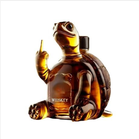 whiskey karaffe Schildkröte, 3D Mittelfinger Schnaps Dekanter, Whiskey Dekanter, Whiskey Flasche, Whiskey Glas, Schnapsspender, einzigartiges Weindekanter (1PC)