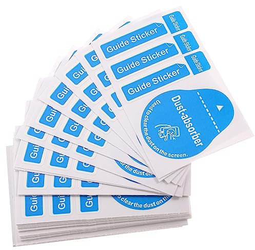 CALLARON 400piezas Herramienta Para Teléfonos Móviles Pegatinas Para Eliminar El Polvo Pantalla Lcd Calcomanías De Limpieza Para Pantalla De Teléfono y Tableta Absorbentes De Polvo Para