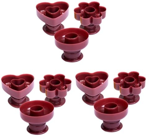 SECFOU 3 Set Stampi Per Ciambelle Stampo Antiaderentper Dolci Forma Rotonda Fiore E Utensili Per Dessert E Torte Facile Da Per Attività 3 Pezzi * 3