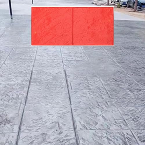 Moldes Hormigon Impreso Esteras de Sellos de Hormigón de Poliuretano para Pavimentación de Bricolaje, Molde de Pavimento de Hormigón con Patrón de Piedra Realista, Almohadilla de Cemento con Textura d