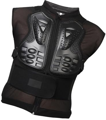 Chaleco protector de pecho ergonómico ligero adecuado para adultos, protector de pecho y espalda en motocross y deportes al aire libre, chaleco protector transpirable