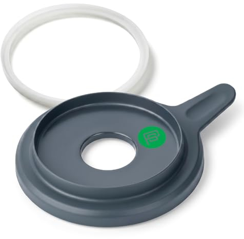 Coperchio Bimby TM6 + Guarnizione per Boccale (COMPATIBILE) - Tenuta Ermetica 100% ADERENTE, Apertura per Dosaggio, ABS Alimentare BPA Free, Lavabile in Lavastoviglie
