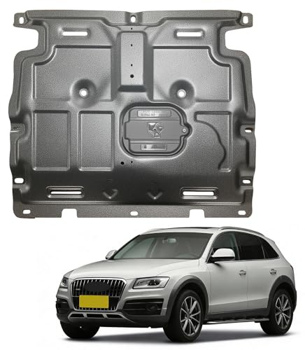 Scnoifxx Manganese Steel -Front Engine Splash Shield Fit for Audi Q5/SQ5 2018-2024, Direct Replacement Engine Splash Guard,Engine Guard for Underbody Protection