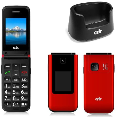 C D R Cellulare Cdr C38 per anziani con Tasto SOS di emergenza, alto volume