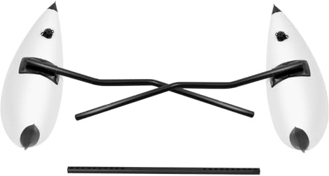 Set di 2 stabilizzatori gonfiabili per kayak, con asta in alluminio, per kayak, canoa, barca