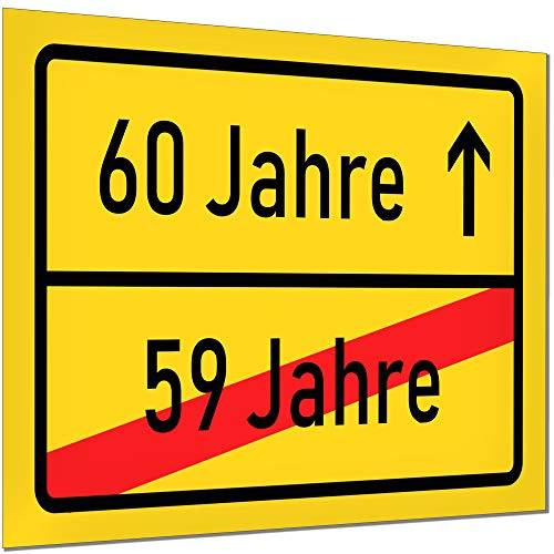 KAVARO 60 Geburtstag Geschenk oder Deko - Geschenke zum 60. Geburtstag Mann und Frau