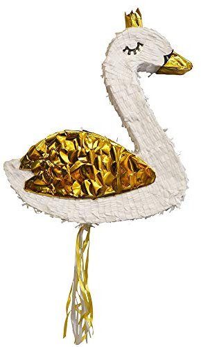 amscan 9907509 - Jeu de fête pour Enfants Pinata Swan - 40 x 46 x 7 cm