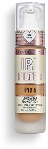 Makeup Revolution, IRL Filter Longwear Foundation, Medium to Full Coverage, F12.5, 23ml