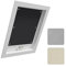 WOLTU Thermo Dachfenster Rollo ohne Bohren Sonnenschutz Verdunkelungsrollo mit Saugnäpfen, Thermorollo Hitzeschutz für Velux- und Roto-Fenster Y87 / 087, Schwarz 96x120 cm