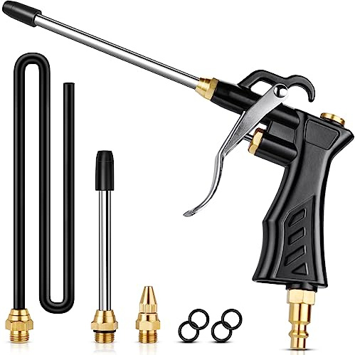 SARDVISA High-Volume Air Blow Gun with Nozzles and Flexible Hose