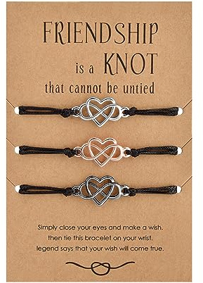 Candyfancy BFF Armbänder für 2 Freundschaft Armbänder Freundschaftsarmband Armband Set Geschenk für Beste Freundin Mädchen Damen