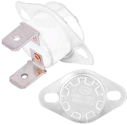 Akozon Interruptor Térmico, KSD302 Interruptor Temperatura Cerrado Normalmente AC250V 16A Termostato de Temperatura Ajustable, Interruptor de Temperatura de Alta Precisión(105℃)