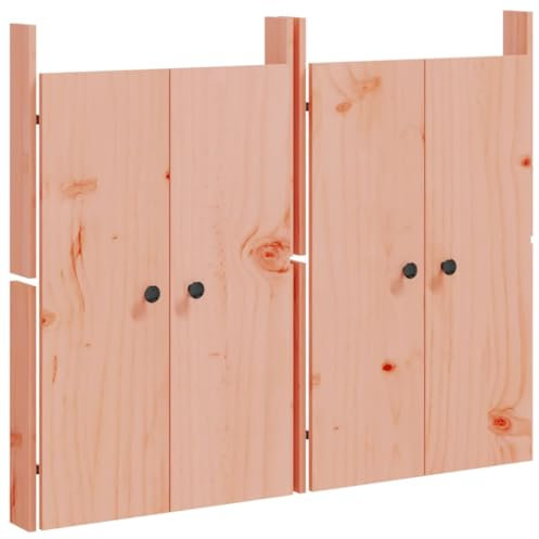 vidaXL Türen für Outdoor Küche 2 Stk., Schranktür mit Metallknäufen, Möbeltür Tür für Gartenschrank Terrasse, Holztür Ersatztür, 50x9x82 cm Massivholz Douglasie