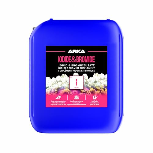 ARKA Iodide & Bromide - 5000 ml - Jod- & Bromidzusatz, verbessert die Vitalität und Farben von Korallen, unterstützt die Gesundheit in Meerwasseraquarien.