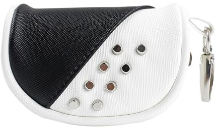 Golf Pouch, Golf Tee Pouch, Golf Tee Holder, Zip Pouch, Golfs Bag Accessories, Clip on Pouches, Golfs Shags Bag, Pouches Bag Sack Collector with Clip for Men Women Golfs Lover Player