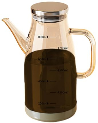 Bottiglia per olio da cucina, ricaricabile, dispenser per aceto, in per salsa di soia con beccuccio antigoccia, contenitore per olio da cucina per insalata, frittura, barbecue e