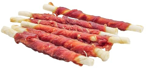 123... Hund dabei! - Rollo de filete de pollo para masticar - Barra para masticar con pollo - aperitivo para perros - Barras para masticar para perros - Rollos para masticar para perros - Varilla para